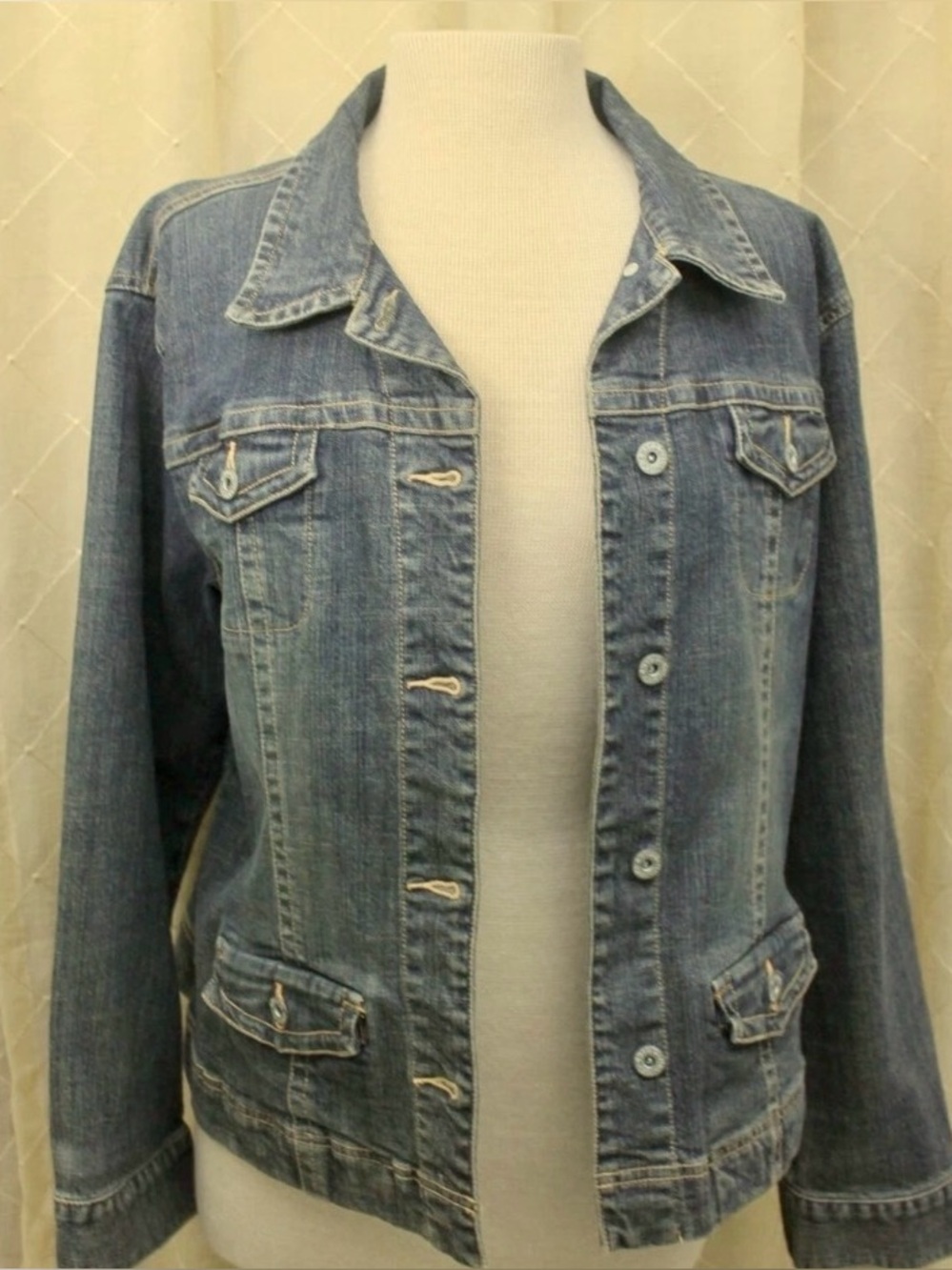 Chicos Women's Classic Blue Denim Jacket